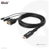 Club 3D Club3D Kabel   HDMI+Micro-USB-Buchse > VGA+3,5mm  2m  St/Bu retail (CAC-1712)