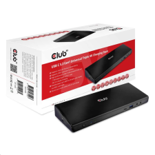 Club 3D CLUB3D SenseVision univerzális dokkoló állomás USB 3.0 (CSV-1562) (CSV-1562) laptop kellék