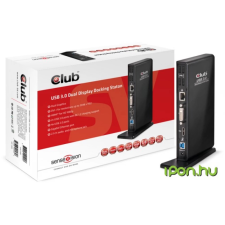 Club 3D CLUB3D SenseVision USB 3.0 Dual Display Dokkoló Állomás laptop kellék