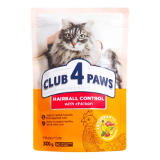 Club 4 Paws Prémium Hairball Control Macska Alutasak-Csirke szószban 80g macskaeledel