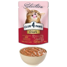  CLUB 4 PAWS selection macskaeledel marha &amp; brokkoli krémleves 12x85g macskaeledel