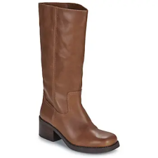 Coach Magas sarkú csizmák TALL LEATHER BOOT Barna 38 női csizma, bakancs