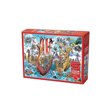  Cobble Hill 1000 db-os puzzle - DoodleTown - Viking Voyage (44505) puzzle, kirakós