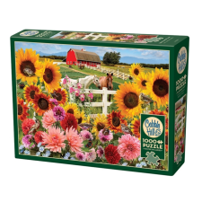 Cobble Hill 1000 db-os puzzle - Sunflower Farm (40208) puzzle, kirakós