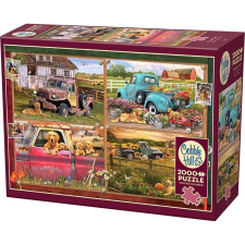Cobble Hill 2000 db-os Puzzle - Its A Dogs Life (49018) (0625012490184) puzzle, kirakós