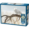 Cobble Hill 500 db-os Puzzle - Fallen Willow - Snowy Owl (45050) (0625012450508)
