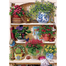  Cobble Hill virágos doboz puzzle 500 darabos puzzle, kirakós