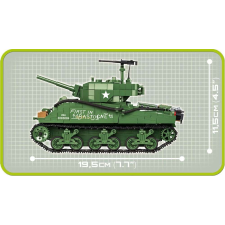 Cobi Sherman M4A3E2 Jumbo tank 720 darabos építő készlet barkácsolás, építés