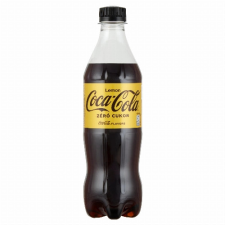COCA-COLA HBC MAGYARORSZÁG KFT Coca-Cola Zero Lemon cola és citromízű energiamentes szénsavas üdítőital édesítőszerekkel 500 ml üdítő, ásványviz, gyümölcslé
