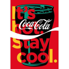 Coca Cola kockás füzet - 40 lapos A4 - pohár kóla füzet