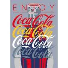 Coca Cola kockás füzet - 40 lapos A4 - üveges Enjoy Coca Cola füzet