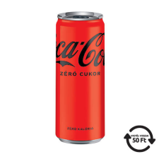 Coca-Cola Üdítőital dobozos Coca-Cola Zero 0,33l DRS díjas üdítő, ásványviz, gyümölcslé