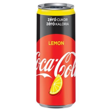 Coca cola Üdítőital, szénsavas, 0,33 l, dobozos,  " Zero Lemon" üdítő, ásványviz, gyümölcslé
