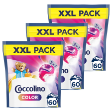 COCCOLINO 3in1 Color Mosókapszula 180 mosás tisztító- és takarítószer, higiénia
