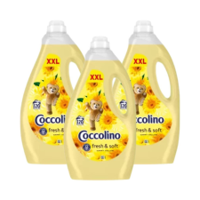 COCCOLINO Happy Yellow öblítőkoncentrátum (3x3000 ml) tisztító- és takarítószer, higiénia