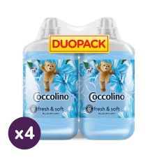 COCCOLINO INGYENES SZÁLLÍTÁS - Coccolino Blue Splash öblítőkoncentrátum 4x2x1700 ml (544 mosás) tisztító- és takarítószer, higiénia