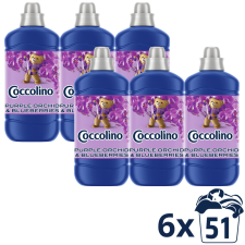 COCCOLINO Purple Orchid &amp; Blueberries öblítőkoncentrátum (6x1275 ml) tisztító- és takarítószer, higiénia