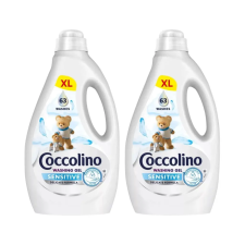 COCCOLINO Sensitive mosógél 2x2,52 liter (128 mosás) tisztító- és takarítószer, higiénia