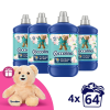 COCCOLINO Water Lily&amp;Pink Grapefruit öblítőkoncentrátum 4x1600 ml (256 mosás)