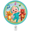 Cocomelon papírtányér 8 db-os 23 cm FSC