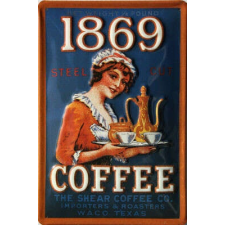  Coffee 1869 - fémtábla dekoráció