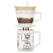 Coffeemageddon - Dripper és bögre bögrék, csészék