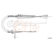 COFLE gázbovden COFLE 11.0651 autóalkatrész