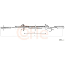 COFLE huzal, kuplungműködtetés COFLE 1602.14 autóalkatrész