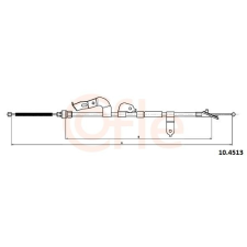 COFLE huzal, rögzítőfék COFLE 10.4513 autóalkatrész