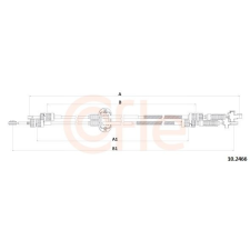 COFLE váltó bovden COFLE 92.10.2466 autóalkatrész