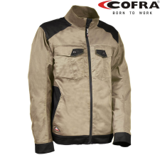 COFRA Blora Sztreccs Munkáskabát Khaki/Fekete - 64 munkaruha