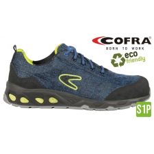 COFRA Ecological-Reconverted-Reused S1P Környezetbarát Munkacipő Kék/Sárga - 44 munkavédelmi cipő