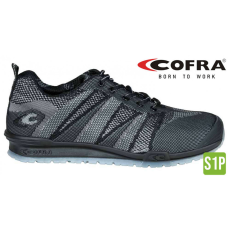 COFRA Fluent S1P Szellőző Munkavédelmi Sportcipő Fekete - 39