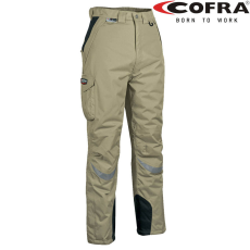 COFRA Frozen Téli Bélelt Munkásnadrág Khaki/Fekete - 54