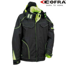 COFRA Tecka Softshell Dzseki Fekete/Lime - 50