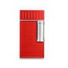 Colibri Julius szivar öngyújtó, dupla lánggal, piros és króm színű