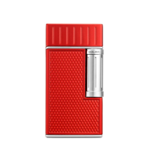 Colibri Julius szivar öngyújtó, dupla lánggal, piros és króm színű öngyújtó