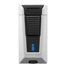 Colibri Stealth Triple Black, hármas szúrólángos szivar öngyújtó - matt ezüst-fekete öngyújtó