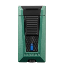 Colibri Stealth Triple Black, hármas szúrólángos szivar öngyújtó - matt zöld-fekete öngyújtó