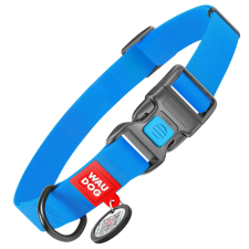 Collar WAUDOG Waterproof QR kódos kutyanyakörv metál fastex csattal M Kék nyakörv, póráz, hám kutyáknak