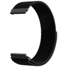 Colmi okosóra szíj, fém, mágneses, fekete, 20mm, Milan Magnetic Strap okosóra kellék