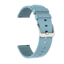 Colmi okosóra szíj, szilikon, kék, 20mm, Silicone Strap okosóra kellék