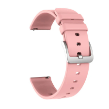 Colmi okosóra szíj, szilikon, rózsaszín, 22mm, Silicone Strap okosóra kellék
