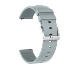 Colmi okosóra szíj, szilikon, szürke, 22mm, Silicone Strap okosóra kellék