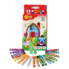 COLOKIT Olajpasztell kréta COLOKIT Oil Pastel, 12 különböző szín (FOC011) kréta