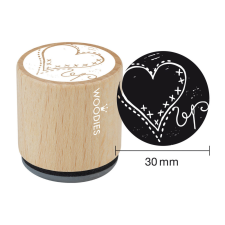 COLOP Gumibélyegző - Heart - Woodies Rubber Stamp (1 db) bélyegző