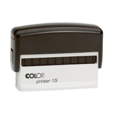 Colop Szövegbélyegző Printer 15 fekete ház piros párnával 10x69 mm bélyegző