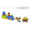 Color Bricks koffer - 47 darabból álló építőjáték készlet figurákkal , Miniland
