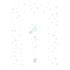 Color pelenkázó lap sík 70x50cm Kék csillag pelenkázó matrac