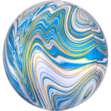 Colorful, Blue gömb fólia lufi 40 cm party kellék